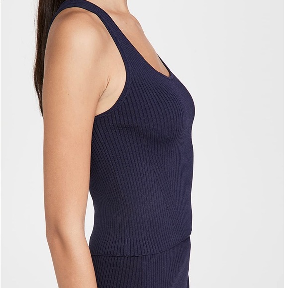 JONATHAN SIMKHAI Deep Rib Knit Crop Top - Picture 2 of 7